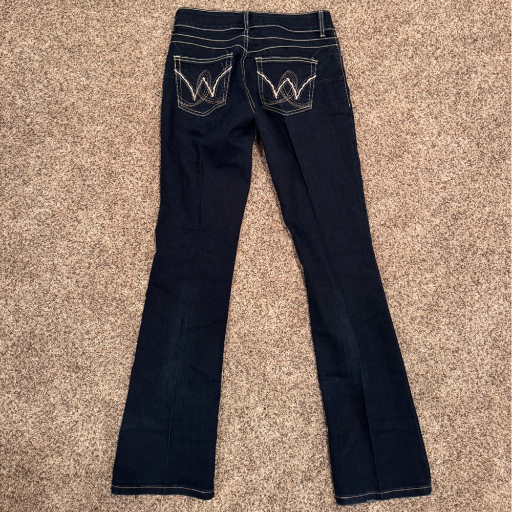 Women's Wrangler Dark Blue Jeans - Picture 4 of 4